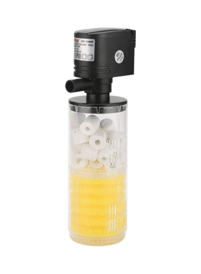 بخاخ بمضخة أكسجين مغمورة لحوض السمك أصفر/ شفاف/ أسود - Image 1