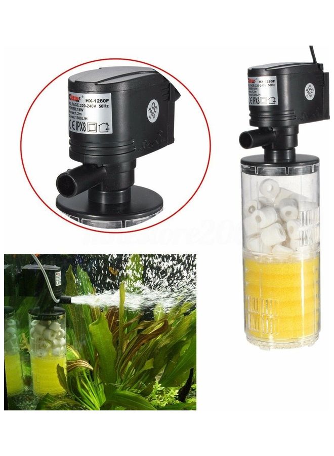 بخاخ بمضخة أكسجين مغمورة لحوض السمك أصفر/ شفاف/ أسود - Image 5