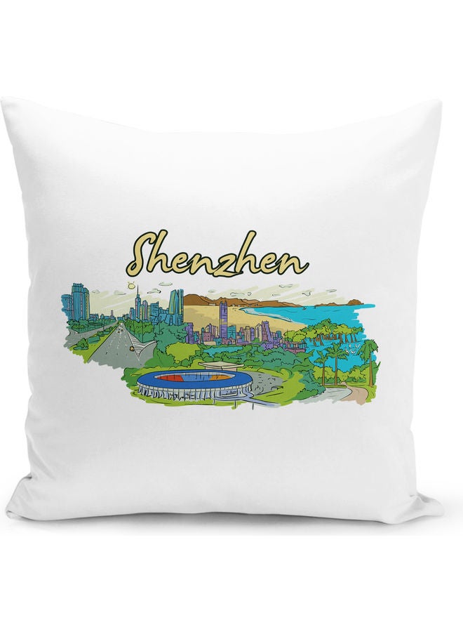 وسادة زينة بتصميم Shenzhen متعدد الألوان - Image 1
