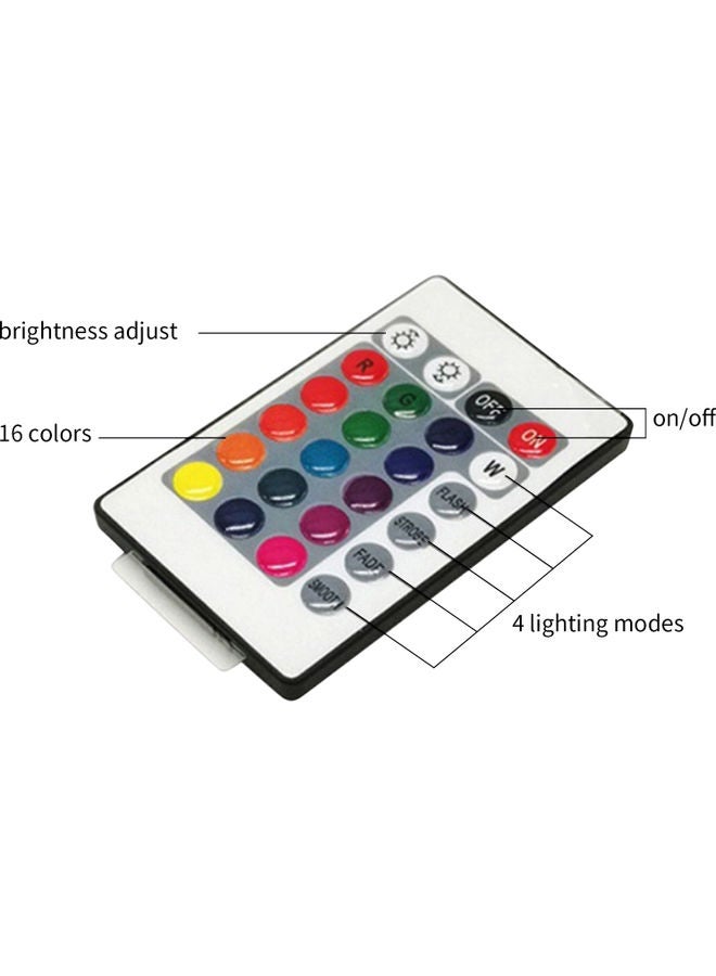 Generic - USB Acrylic Diamond Table Lamp Remote Control Multicolour - Image 1