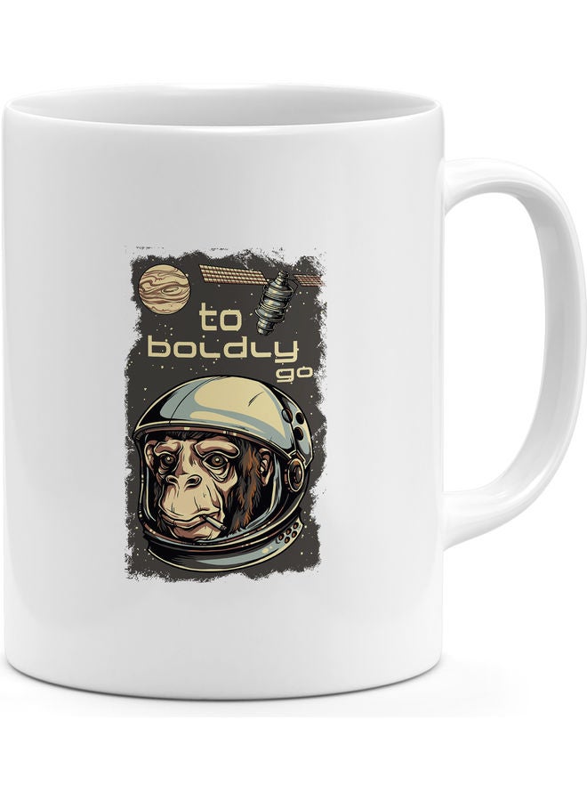 To Boldly Go Design Coffee Mug Multicolour - Image 1