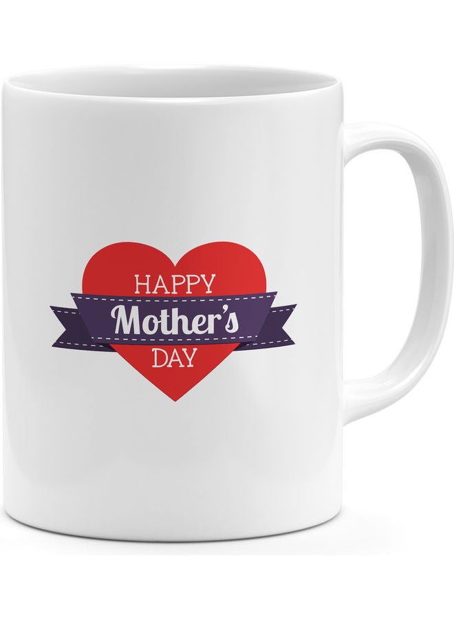 مج قهوة بطبعة عبارة "Happy Mothers Day" متعدد الألوان - Image 1