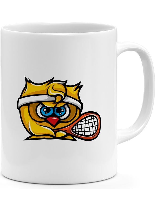 مج قهوة بطبعة لطيفة من كرتون Angry Bird أبيض/أحمر/أصفر - Image 1