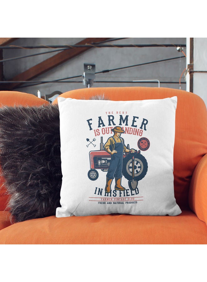 Farmer Gift Themed Decorative Throw Pillow Multicolour - Image 2