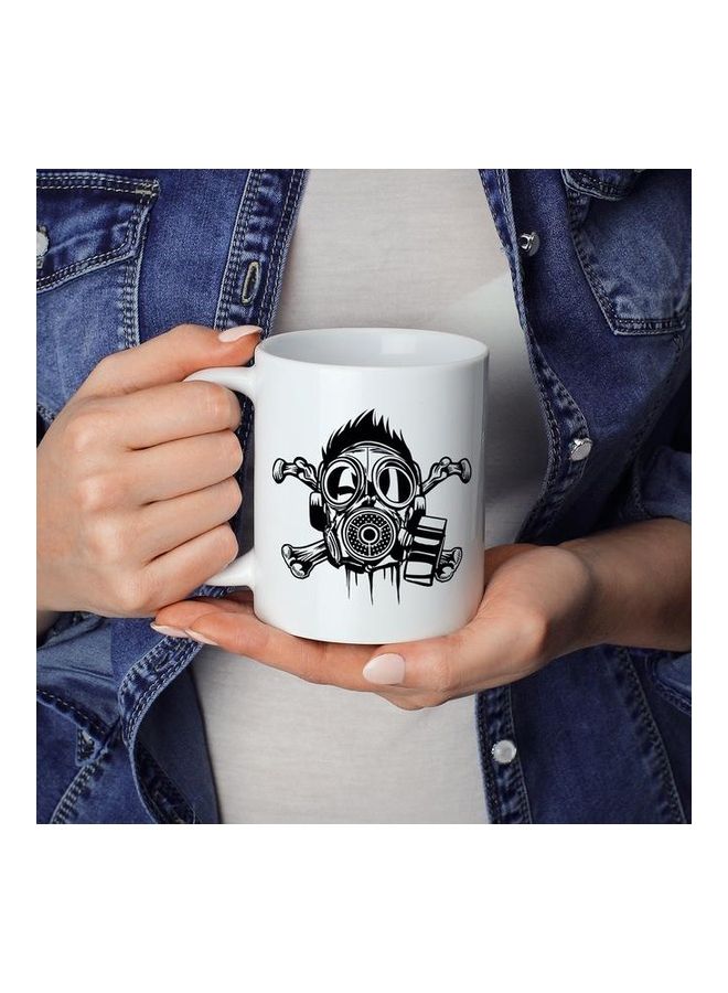 Gas Mask Design Design Coffee Mug Multicolour - Image 3