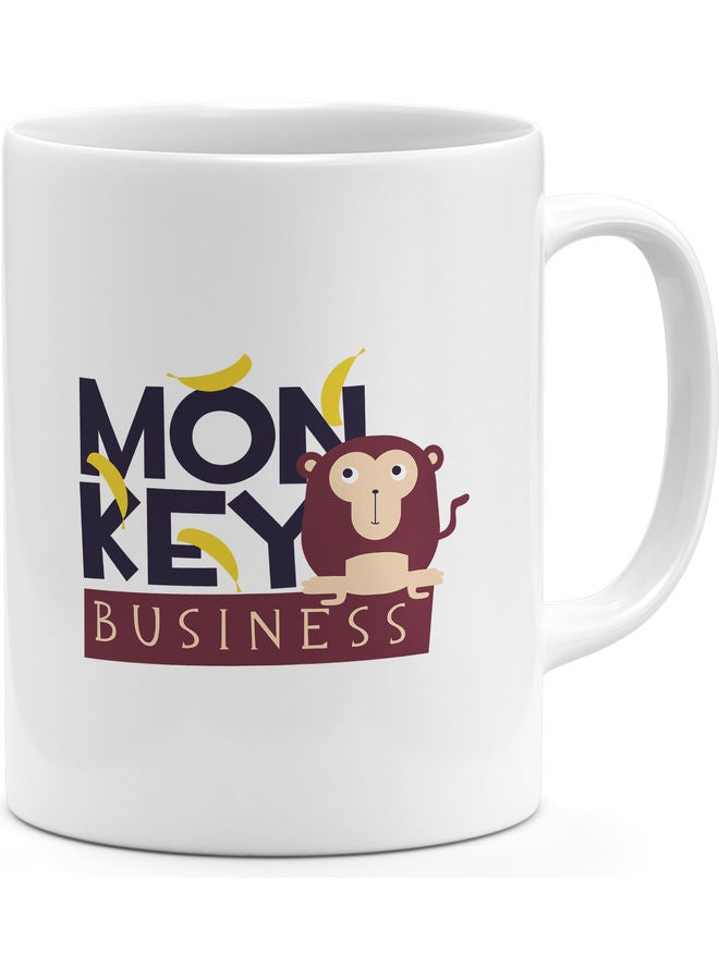 Monkey Business Design Coffee Mug Multicolour - Image 1