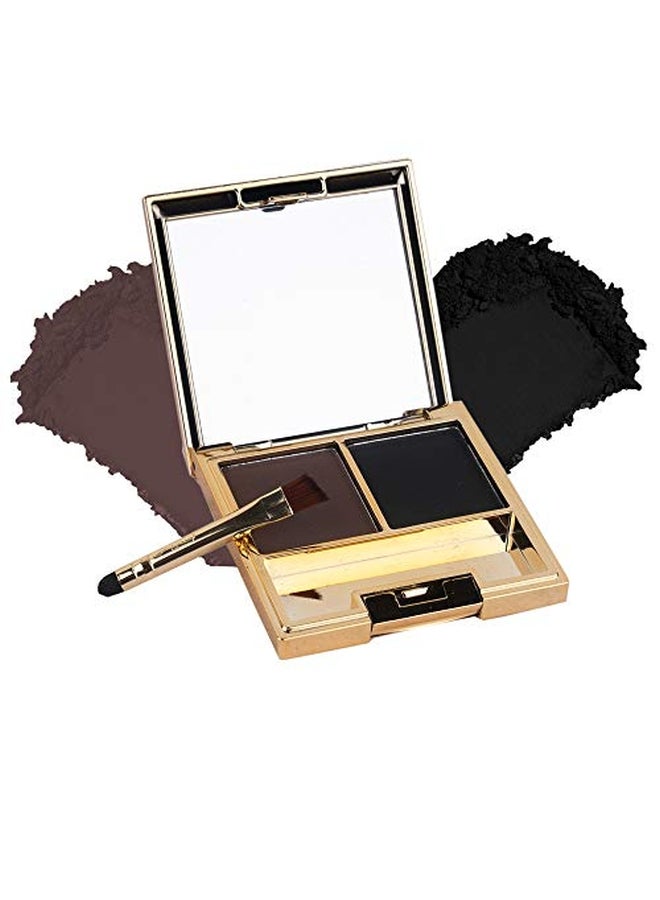 Cameleon Duo Colour  Eyebrow Kit Black/Brown - Image 1