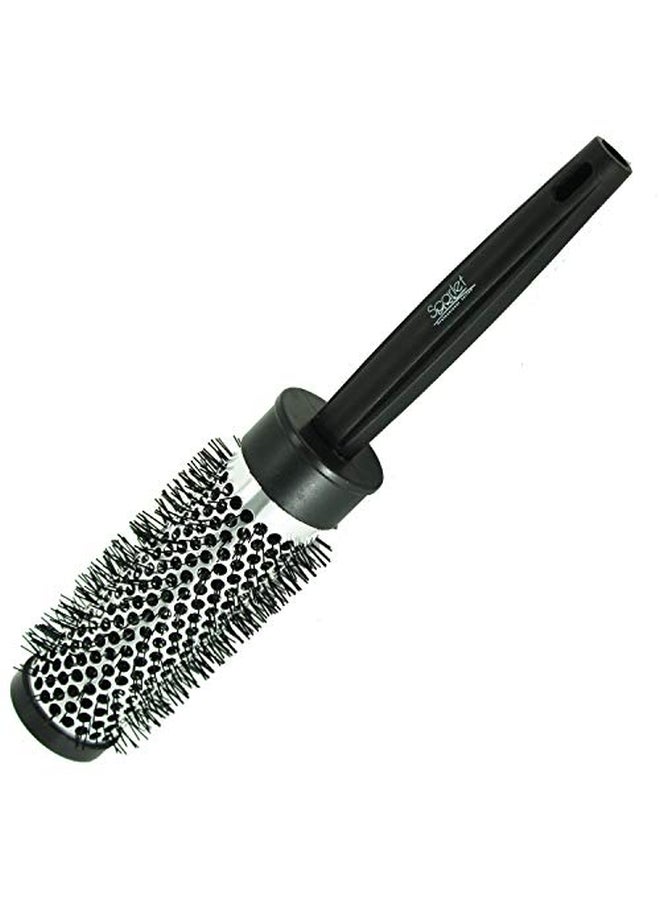 Scarlet Line - Professional Hot Curling Round Hair Brush Black - Image 1