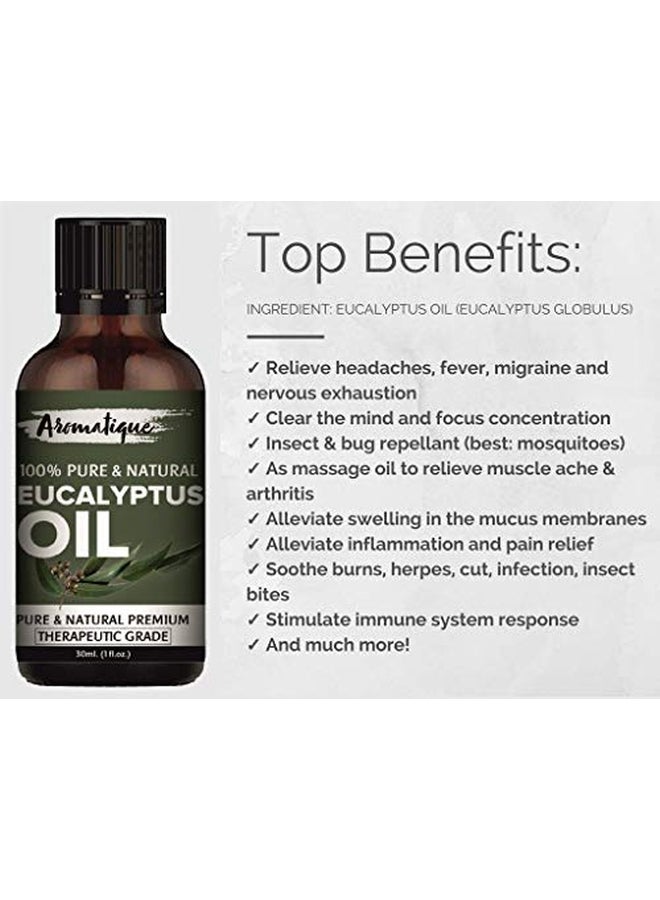 AROMATIQUE - Pure And Natural Eucalyptus Oil Clear 30ml - Image 1