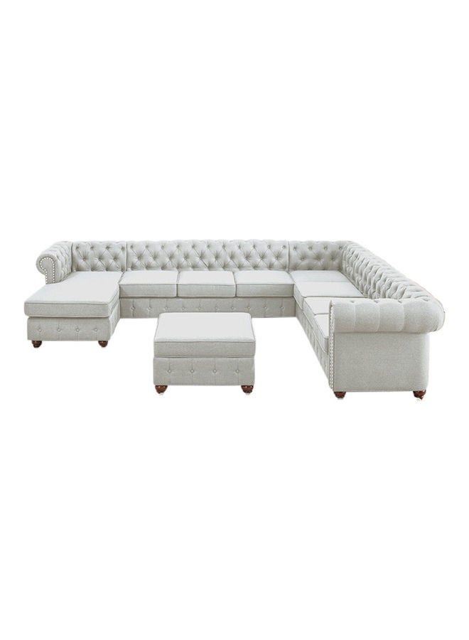 Gowans Sectional Sofa Set Off-White 340x280x75cm