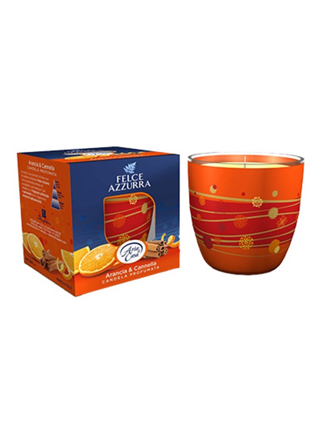FELCE AZZURRA Orange And Cinnamon Perfuming Candle Ocean Blue 120grams 