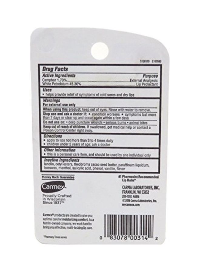 CARMEX Pack Of 3 Classic Lip Balms Clear 10grams  - Image 2