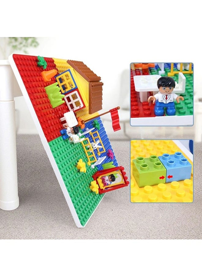 Little Story - 4In1 Activity And Block Table, Toys Table, Blocks Lego Compatible, Study Table, Water Play Table, Sand Table, Multipurpose Table,Boys Girl Kids Furniture, Sensory Play, Homeschooling, 50Blocks, 3Years+ - L - Image 1