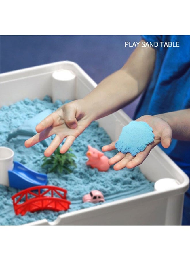 Little Story - 4In1 Activity And Block Table, Toys Table, Blocks Lego Compatible, Study Table, Water Play Table, Sand Table, Multipurpose Table,Boys Girl Kids Furniture, Sensory Play, Homeschooling, 50Blocks, 3Years+ - L - Image 1