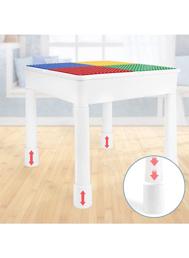 Little Story - 4In1 Activity And Block Table, Toys Table, Blocks Lego Compatible, Study Table, Water Play Table, Sand Table, Multipurpose Table,Boys Girl Kids Furniture, Sensory Play, Homeschooling, 50Blocks, 3Years+ - L - Image 1