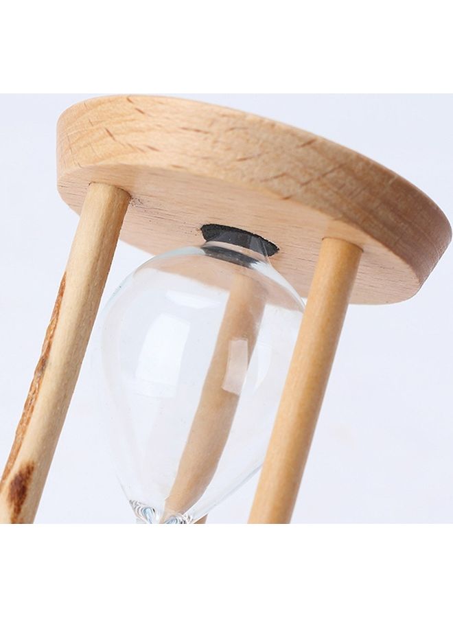 Generic - Sand Timer Hour Glass with Wooden Base Blue - Image 1
