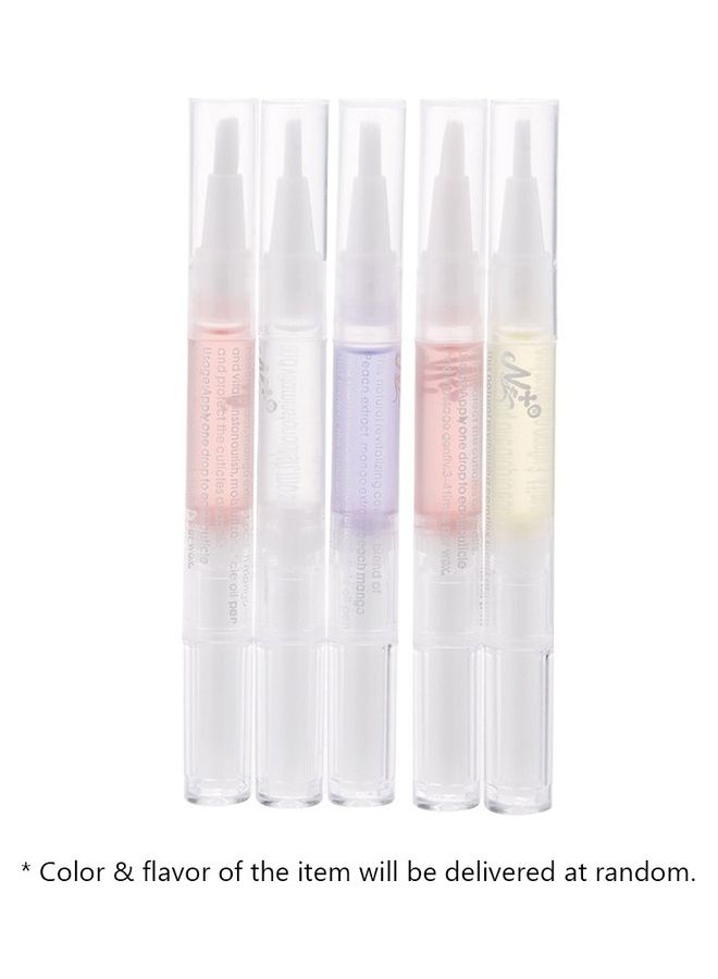 طقم أقلام زيت للعناية بالأظافر والجلد المُحيط بها مُكون من 5 قطع متعدد الألوان - Image 1