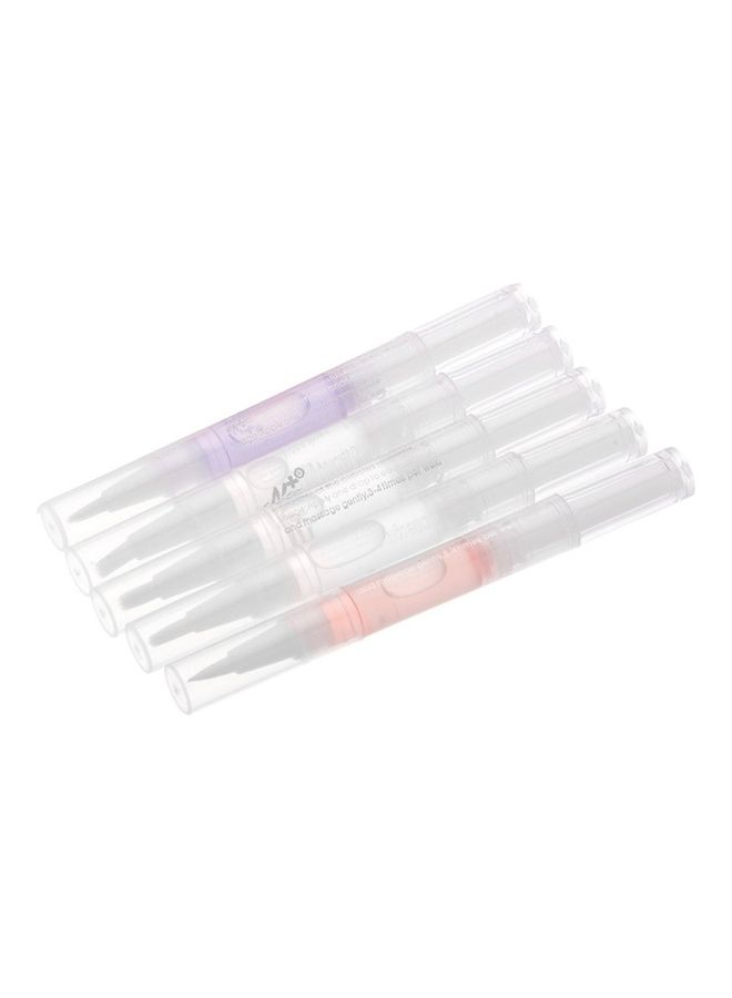 طقم أقلام زيت للعناية بالأظافر والجلد المُحيط بها مُكون من 5 قطع متعدد الألوان - Image 2