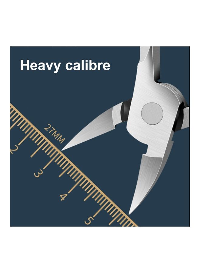 قصافة أظافر من الستانلس ستيل أسود/فضي . - Image 5