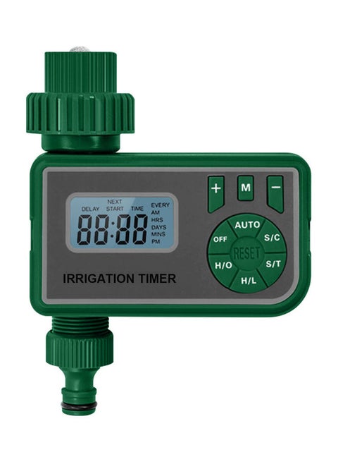 Intelligent Water Irrigation Controller With LCD Screen Green/Grey