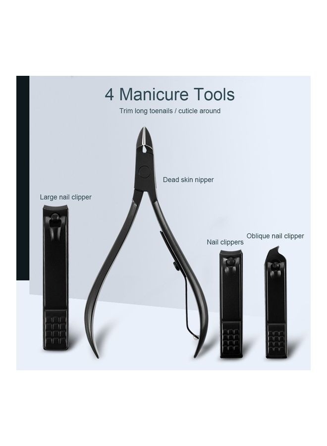 Generic 16-Piece Nail Clipper Cutter Set Brown/Black  - Image 2
