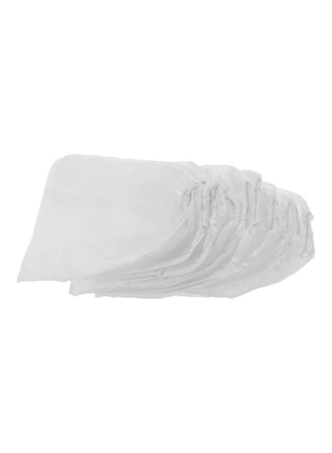 Generic 10-Piece Non Woven Replacement Bags For Nail Art Dust Suction White - Image 3
