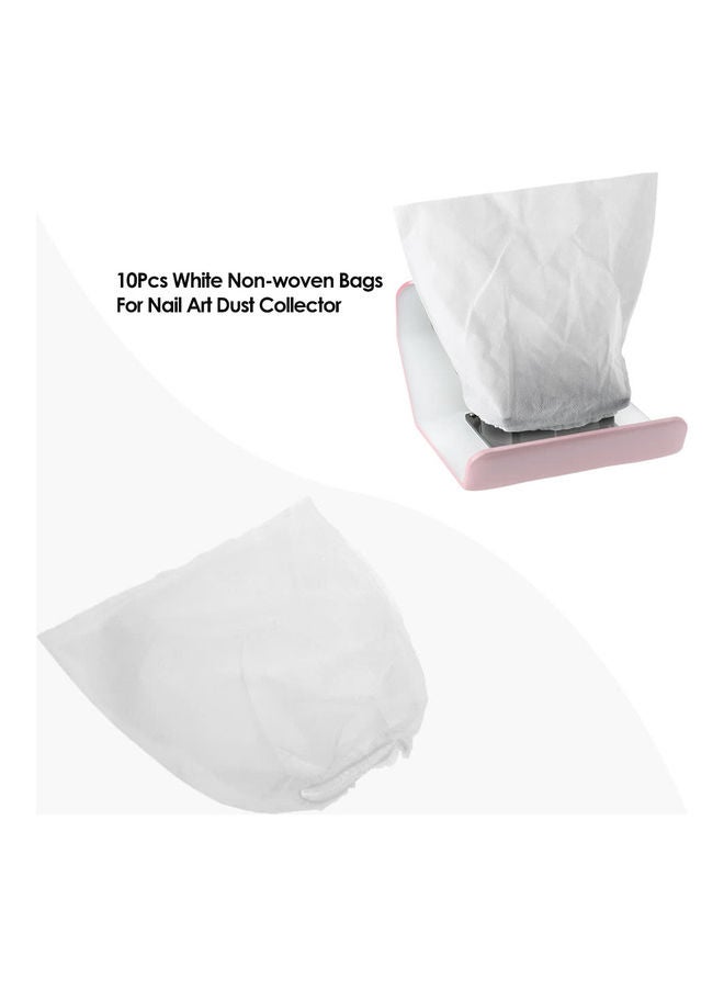Generic 10-Piece Non Woven Replacement Bags For Nail Art Dust Suction White - Image 4