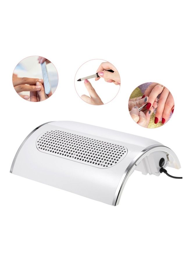 Generic Nail Dust Collector Powder Cleaner White  - Image 5