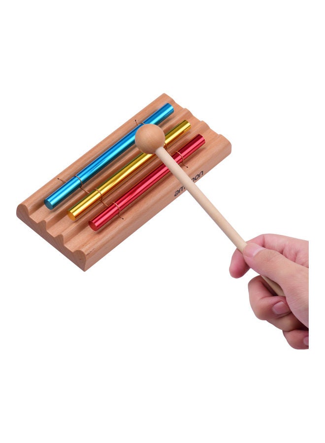 ammoon - 3-Tone Tabletop Meditation Chime with Mallet Multicolour - Image 1