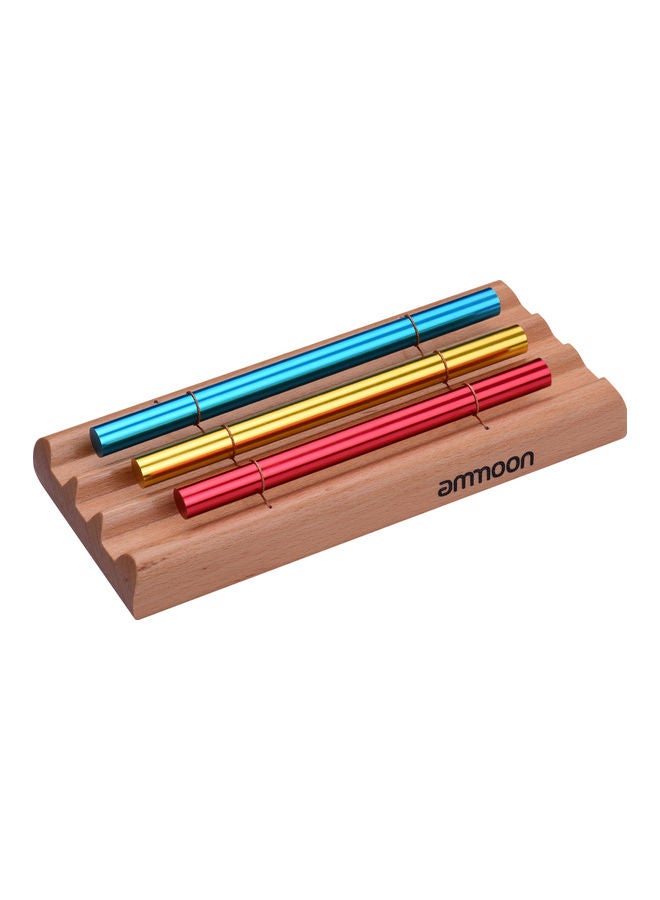 ammoon - 3-Tone Tabletop Meditation Chime with Mallet Multicolour - Image 1