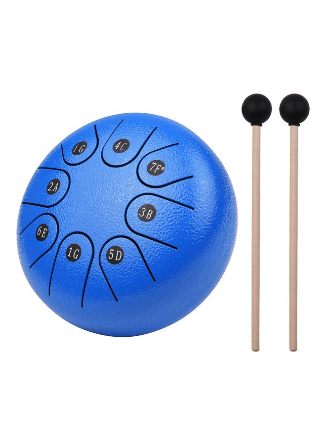 Generic 6-Inch Mini 12-Tone Steel Tongue Drum Set with Mallets  - Image 1