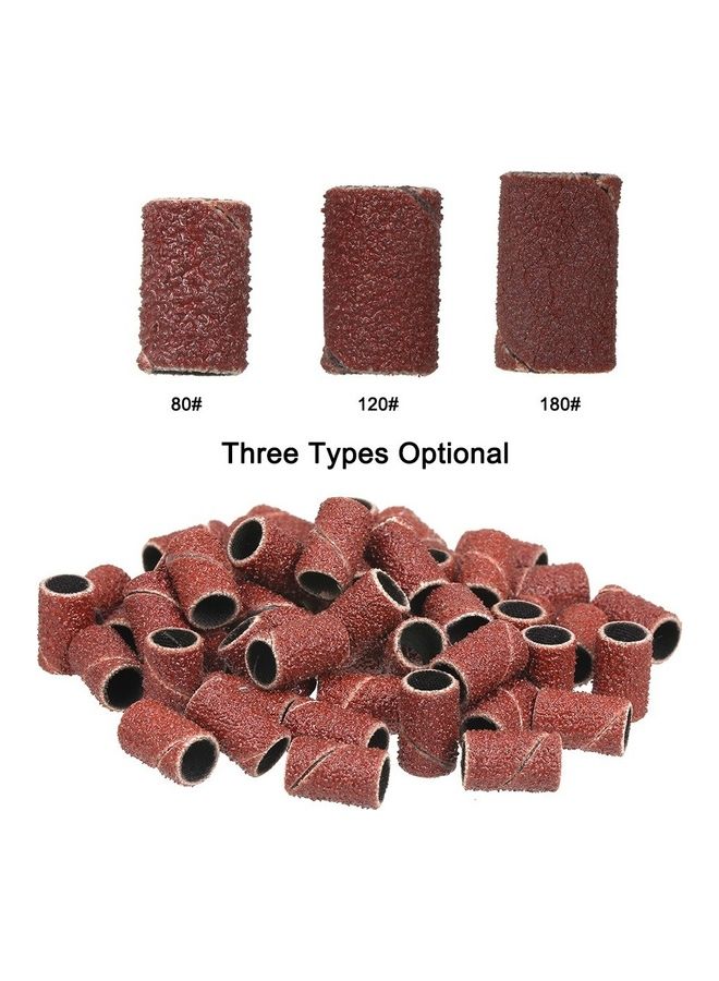 طقم لقم مبرد أظافر مكون من 100 قطعة بني - Image 4