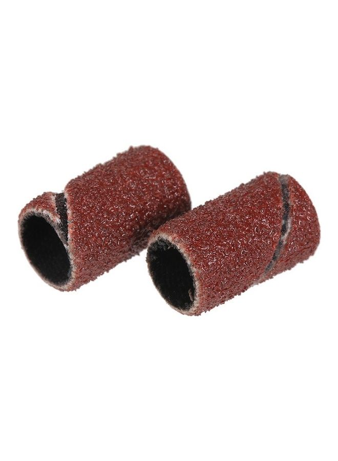 طقم لقم مبرد أظافر مكون من 100 قطعة بني - Image 5