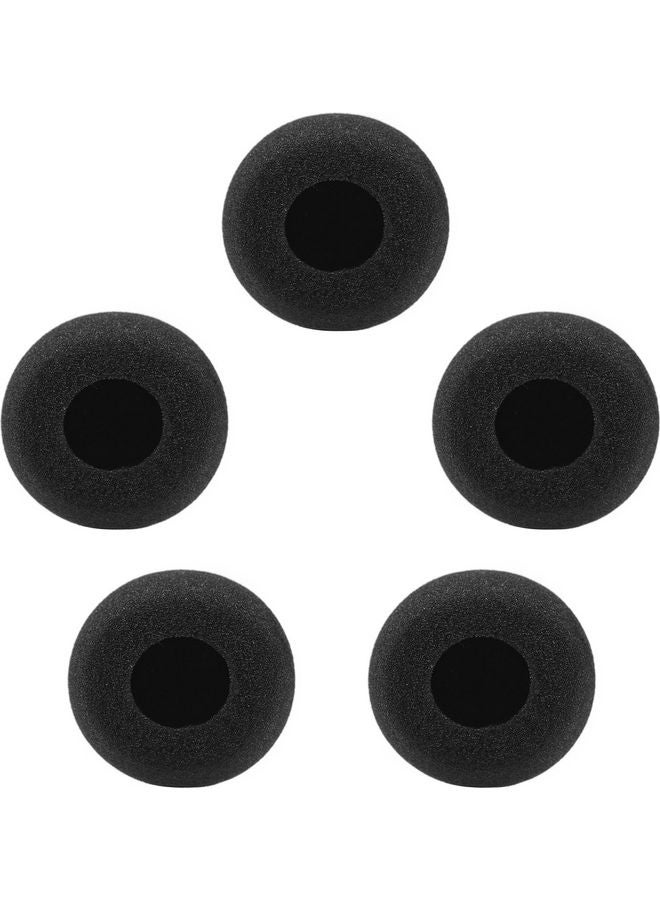 Generic - 5-Piece Mini Microphone Windscreen Foam Covers I-5539-D Black - Image 1