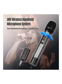 Muslady UHF Wireless Dual Handheld Microphone with Receiver I-7313-1 Grey/Black  - Image 5