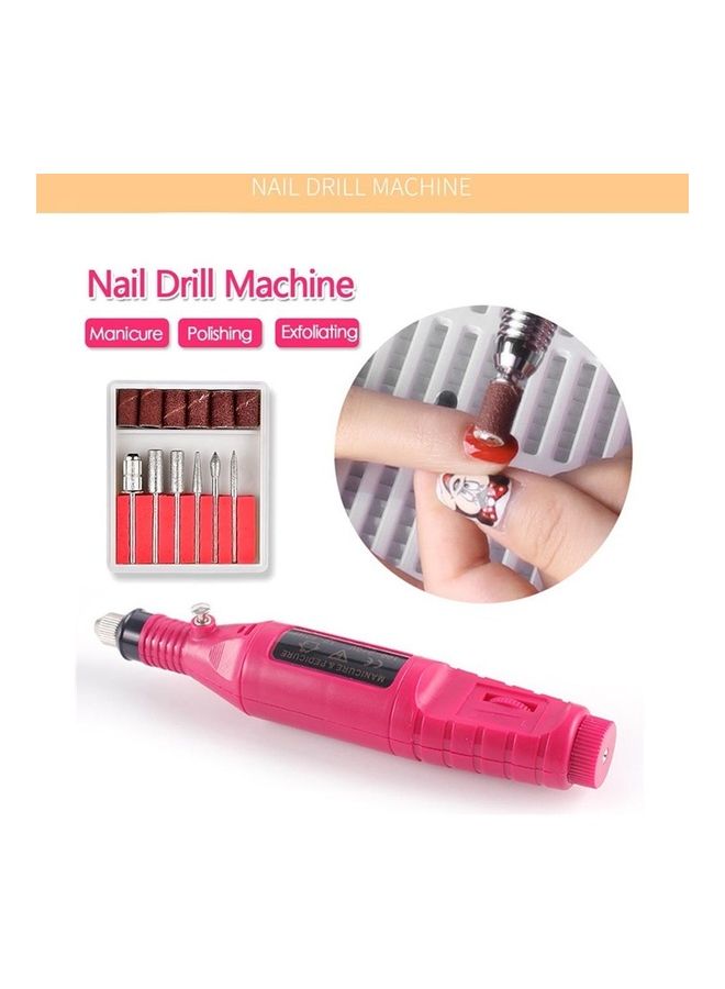 Generic Nail UV LED Lamp with Nail Drill Machine and Nail Sticker Set Multicolour  - Image 3