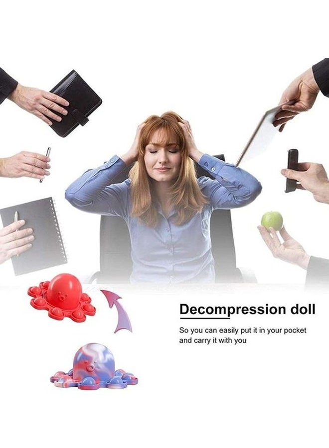 XiuWoo Flipped Octopus Pop Fidget Squishy Toy - Image 5