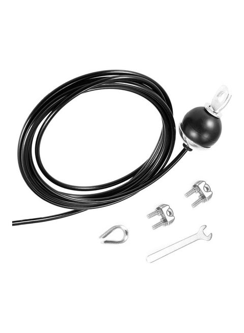Gym Cable with Thimble, 2 Wire Clips and Wrench