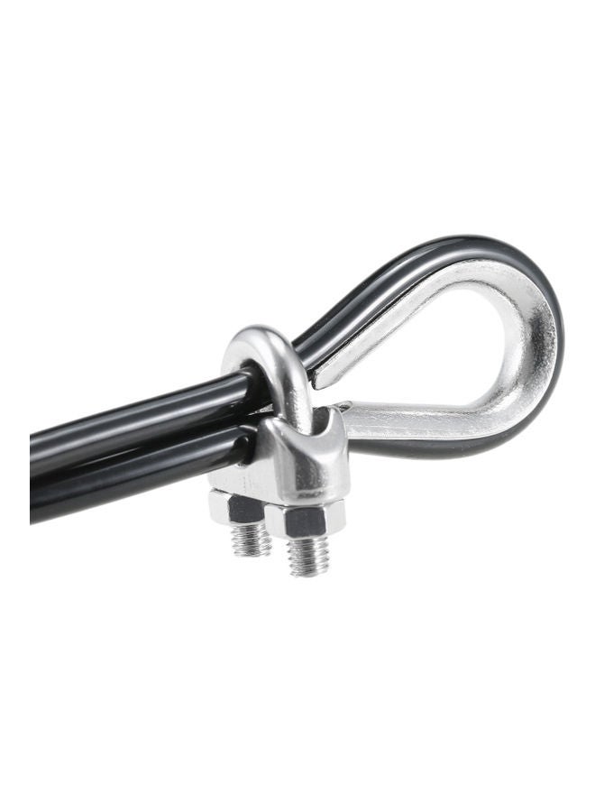 Gym Cable with Thimble, 2 Wire Clips and Wrench
