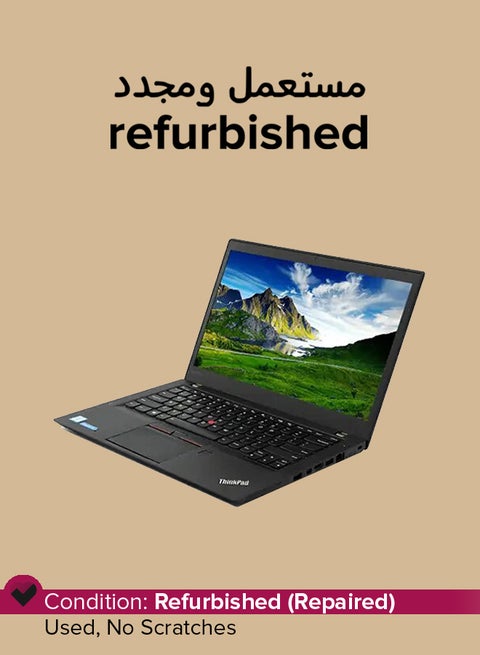 مستعمل ومُجدد - لابتوب ثينك باد T450 إصدار (2015) بشاشة مقاس 14 بوصة ومعالج إنتل كور i5/ الجيل الخامس/ ذاكرة رام 4 جيجابايت/ ومحرك أقراص صلبة 500 جيجابايت/ نظام تشغيل ويندوز 10بلون أسود اللغة الإنجليزية أسود