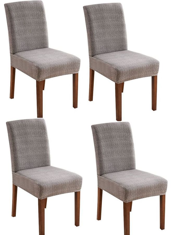 Sharpdo 4-Piece Of Waterproof Thick Chair Covers Grey  - Image 1