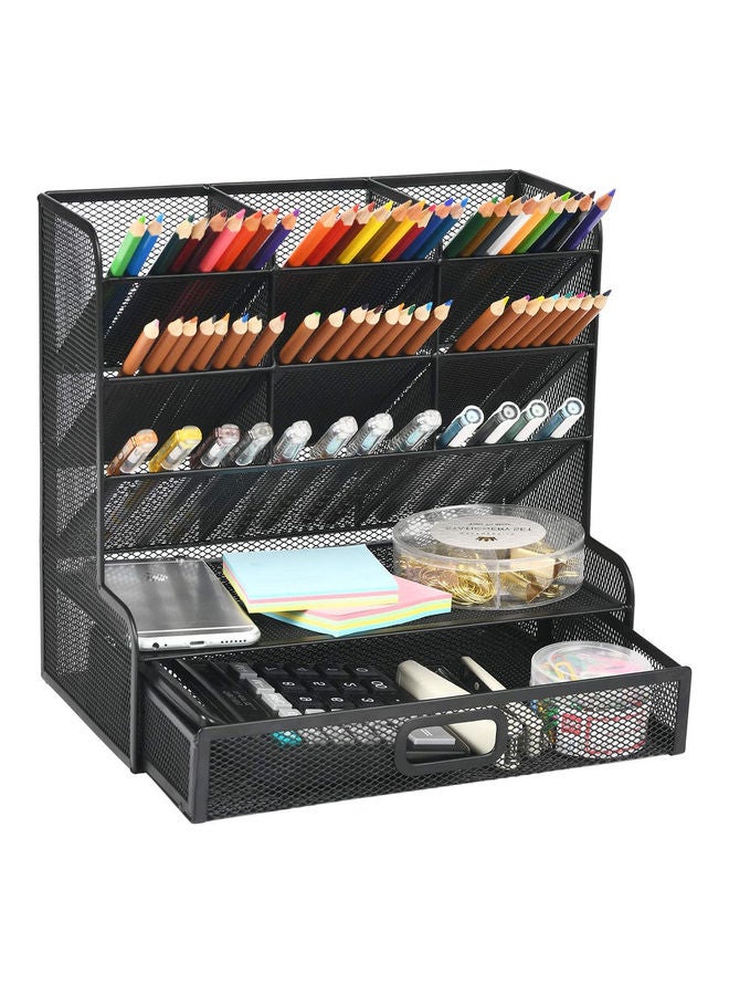 Marbrasse Mesh Desk Organizer Black - Image 1