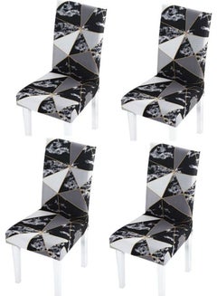 Sharpdo 4-Piece Of Waterproof Thick Chair Covers Black  - Image 1