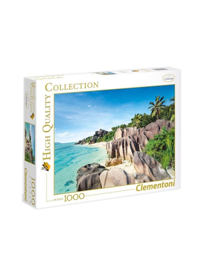 Clementoni - 1000-Piece High Quality Collection Paradise Beach Jigsaw Puzzle 39413 38.6x13inch - Image 1