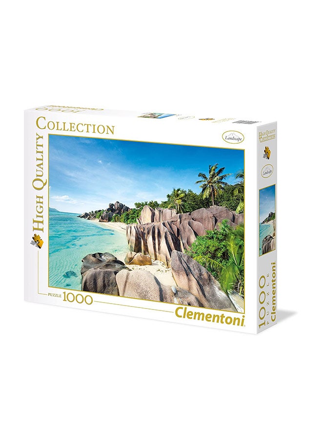 Clementoni - 1000-Piece High Quality Collection Paradise Beach Jigsaw Puzzle 39413 38.6x13inch - Image 1