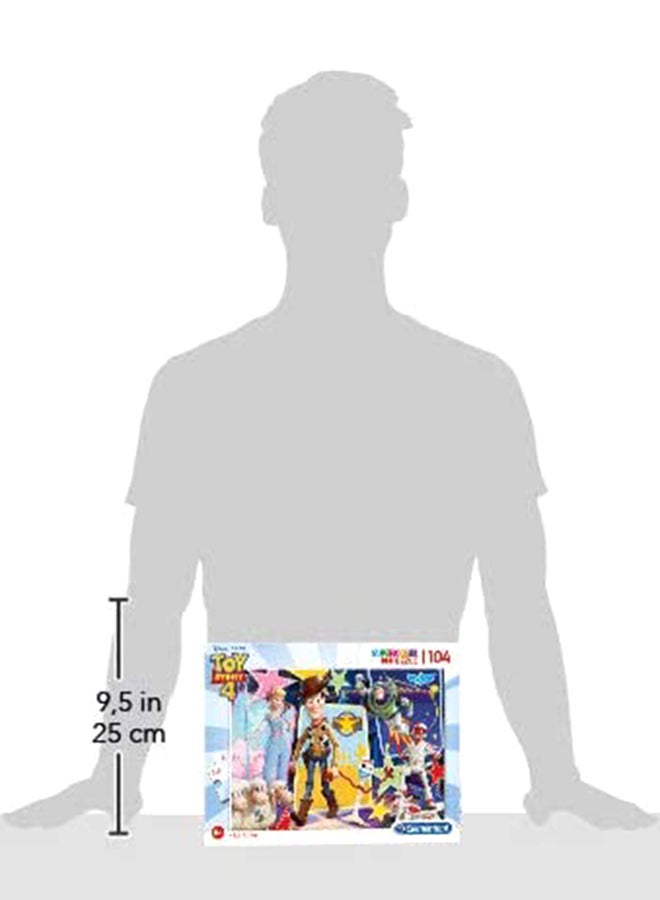 كلمينتوني لعبة الصورة المقطعة من قطعتين بتصميم فيلم Toy Story 4 مكونة من 104 قطع طراز 130740 48.5 x 33.5سم - Image 4