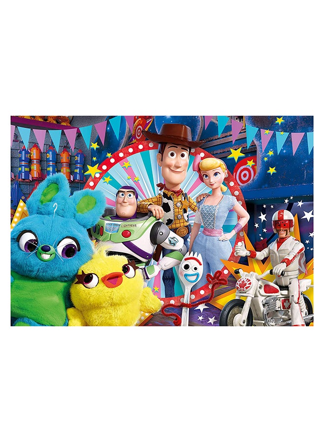 كلمينتوني أحجيات قطع تركيب بتصميم فيلم Toy Story 4 مكونة من 104 قطع طراز 23740 34.3x3.5x24.9سم - Image 2