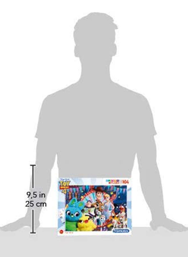 كلمينتوني أحجيات قطع تركيب بتصميم فيلم Toy Story 4 مكونة من 104 قطع طراز 23740 34.3x3.5x24.9سم - Image 4