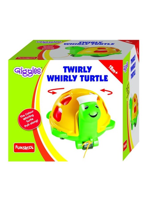 لعبة سلحفاة من Twirlly Whirlly تعمل بالسحب والدفع طراز 2889713400 18x16x14سم
