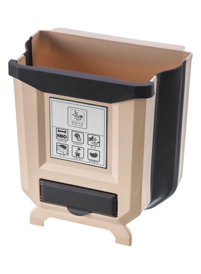 Mini Hanging Kitchen Trash Can Beige  - Image 1